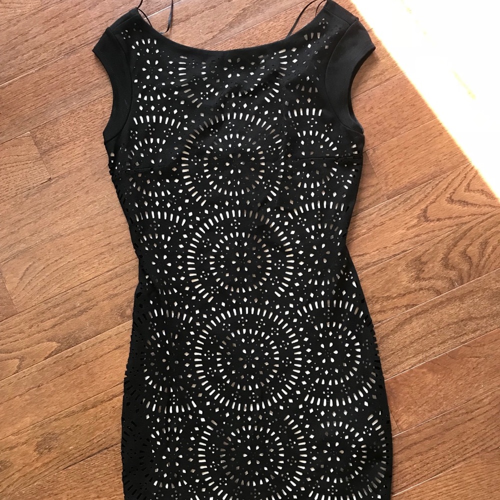 Zara Laser Cut Mini Dress